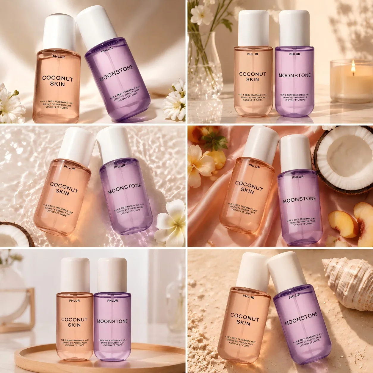 Perfume Fragrance Long Lasting - PHLUR Coconut Skin & Moonstone Hair