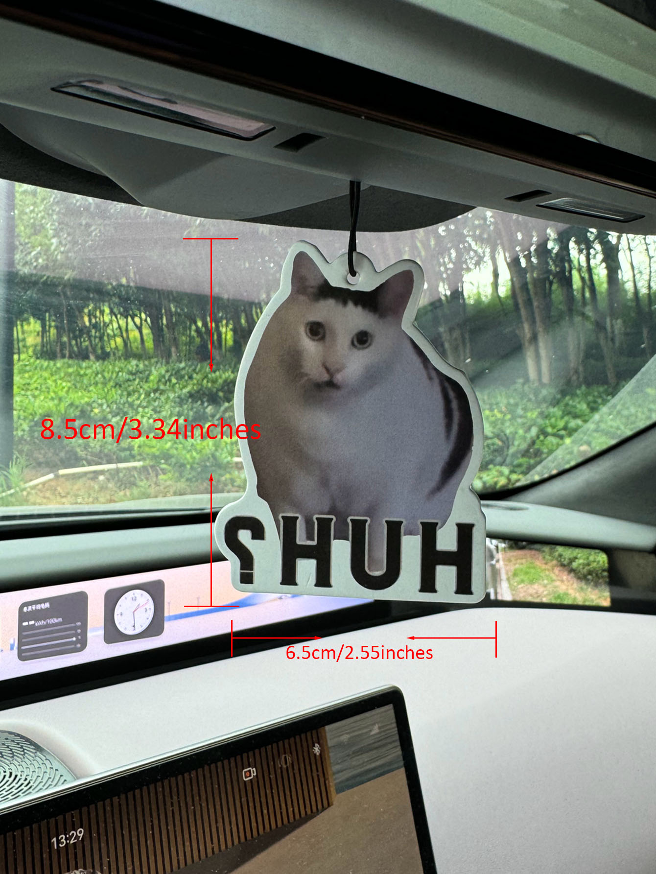 Huh? Cute White Cat Emoji Car  - Perfume Fragrance Emoji 评论和价格